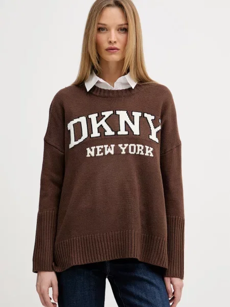 DKNY pulover pentru femei maro