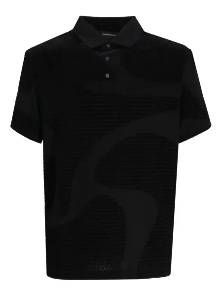 Tricou polo Emporio Armani negru