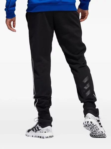 Pruhované krajkové pruhované tričko Adidas s vázáním šedé