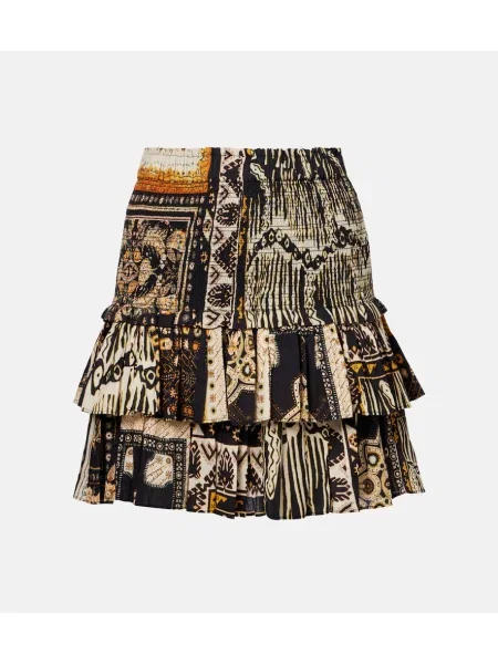 Fustă Marant Etoile cu imagine negru