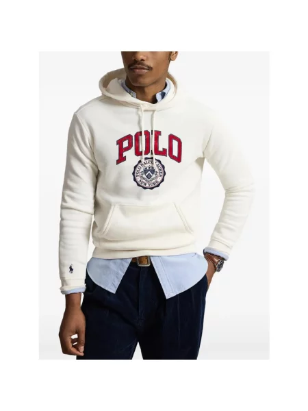 Bluza z kapturem Polo Ralph Lauren z kapturem beżowa