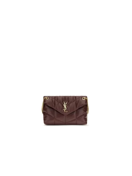 Torebka Saint Laurent skórzana czerwona