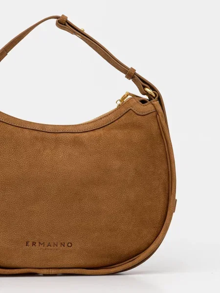 Кожаная сумка Ermanno Scervino коричневая