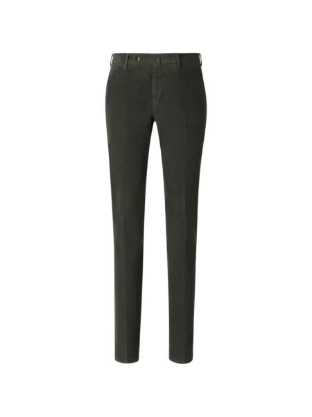 Pantaloni Pt Torino de catifea cord verde