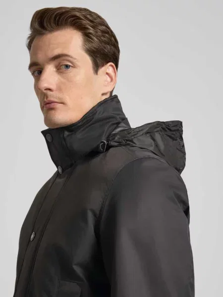 Kurtka z z patką Barbour czarna