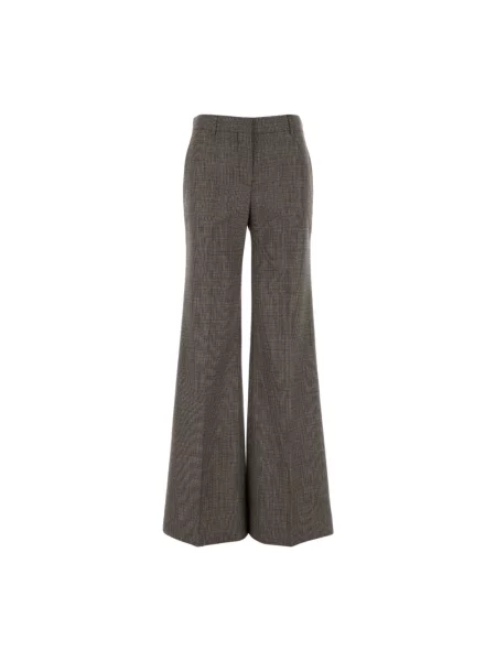 Haftowane spodnie Stella Mccartney wełniane szare