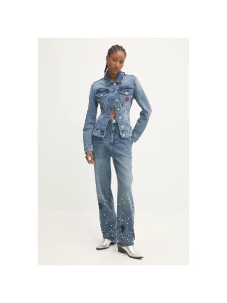 Jeansy Moschino niebieskie