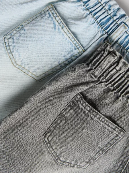 Reserved Джинсові шорти paperbag синій