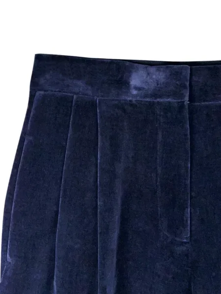Pantaloni Jil Sander de catifea albastru