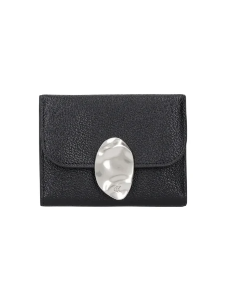 Calvin Klein etui na karty skórzane czarny
