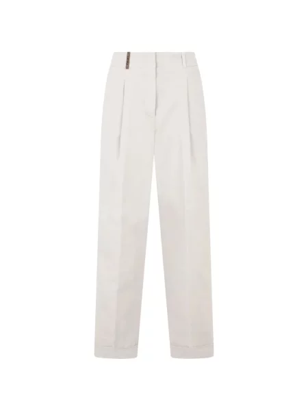 Pantaloni Peserico alb