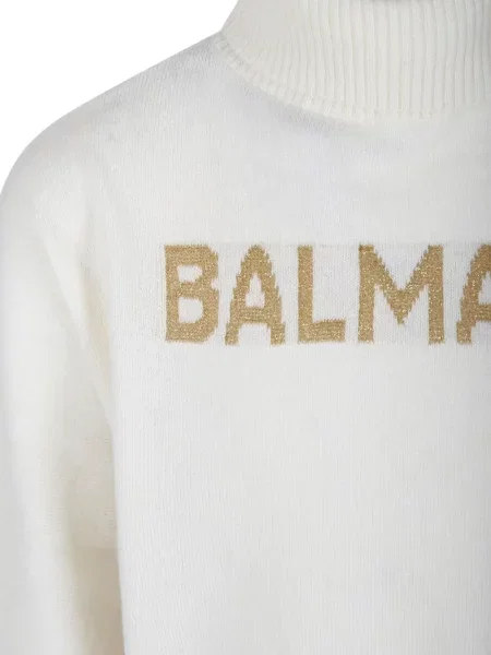 Sweter dziecięcy Balmain biały