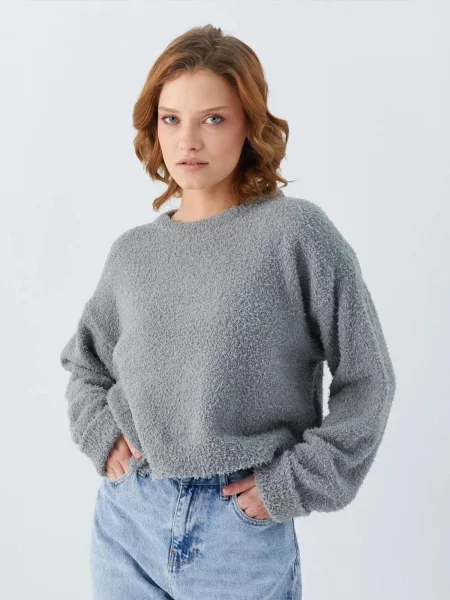 MixRay Svetr Pullover' šedá