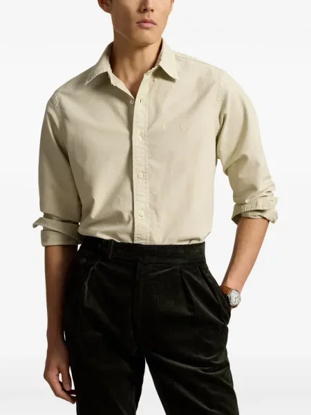 Τρέξιμο polo Polo Ralph Lauren υφαίνω διαγωνίως κλασικό πράσινο