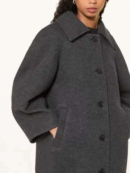 Cos Płaszcz Wełniany grau