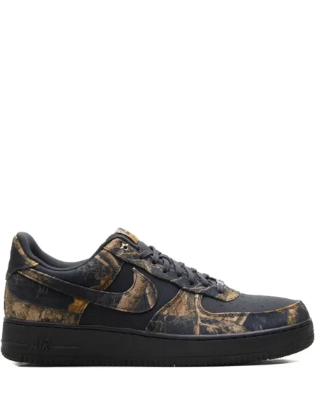 Sneakerși Nike Air Force 1 cu șireturi din dantelă cu perle alb