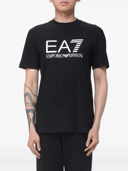 Tricou Ea7 Emporio Armani cu imagine negru
