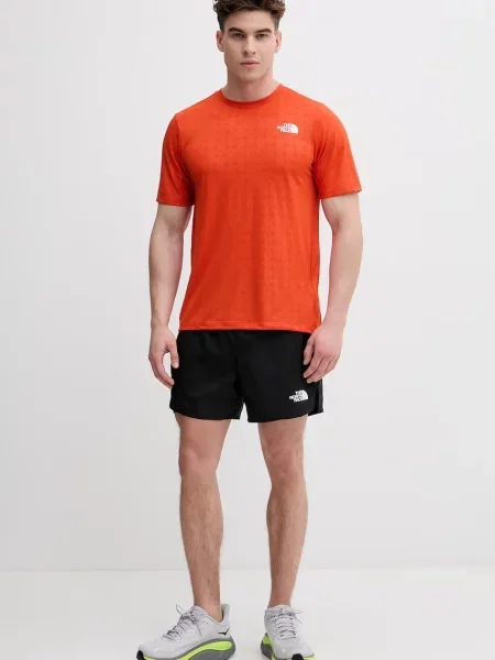 The North Face trening kratka majica PENTADOME EMBOSSED oranžna
