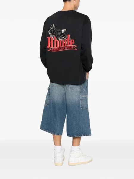 Tricou Rhude cu imagine negru