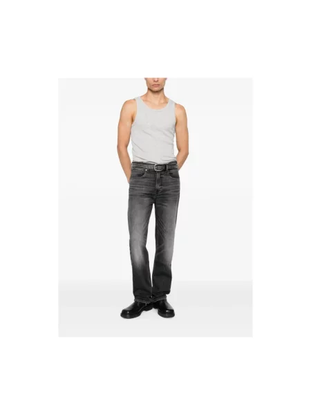 Jeansy straight leg 7 For All Mankind czarne
