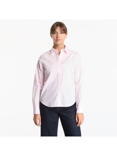 Košile Gant Reg Classic Poplin Shirt Light 34 pink