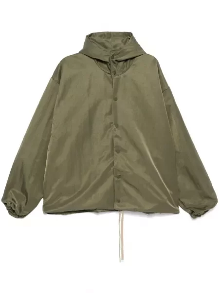 Jachetă cu glugă Fear Of God Essentials cu glugă verde