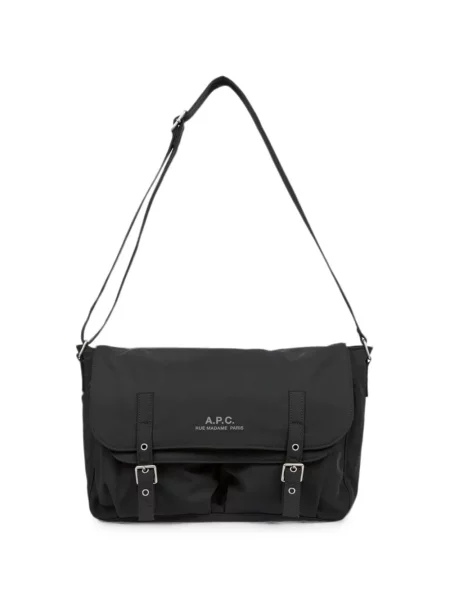 Geantă crossbody A.p.c. cu imagine cu cataramă negru
