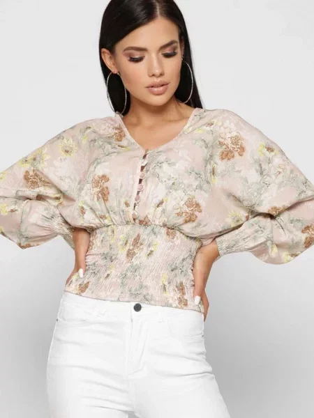 CARICA Блуза бежевий