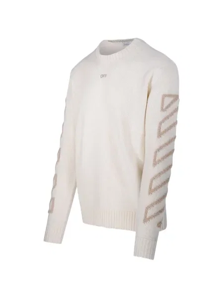 Pulover Off-white alb