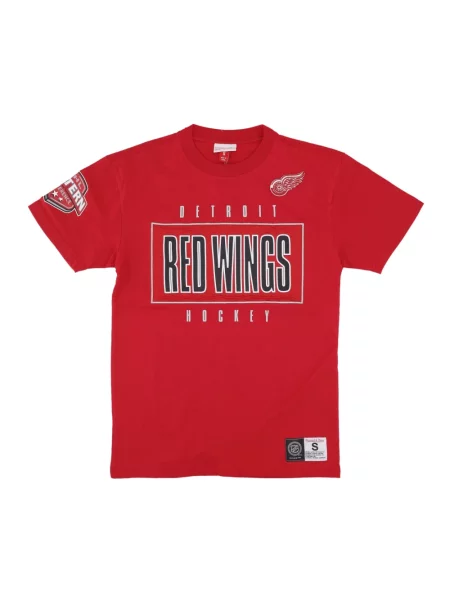 Koszulka Mitchell & Ness z logo czerwona