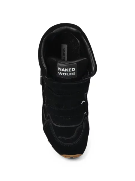 Sneakerși Naked Wolfe cu bretele negru