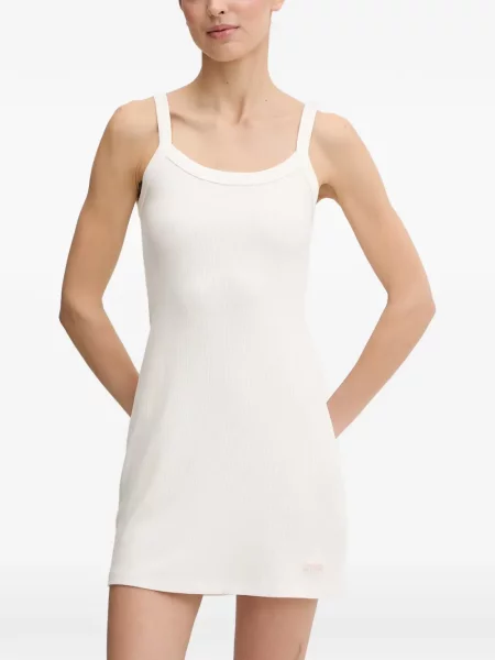Rochie mini Guess tricotate alb