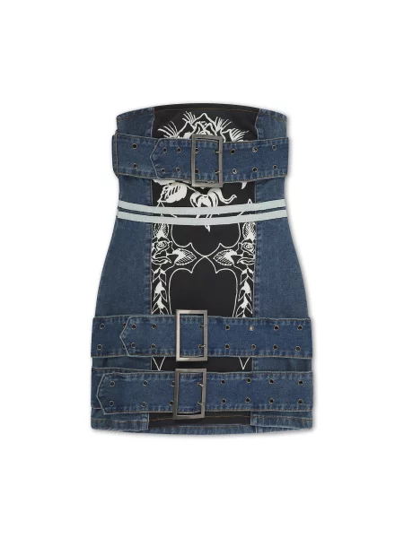 Ed Hardy Šaty denim modrá