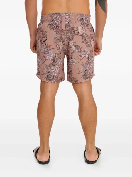 Virágos fürdőruha Amir Slama nyomtatás barna