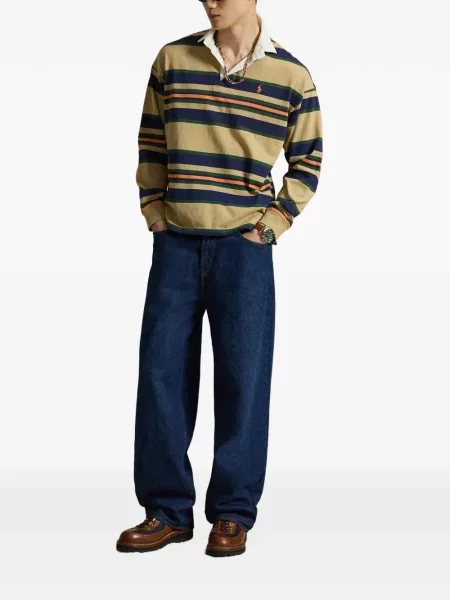 Șosete Polo Ralph Lauren cu broderie în carouri de flanelă verde