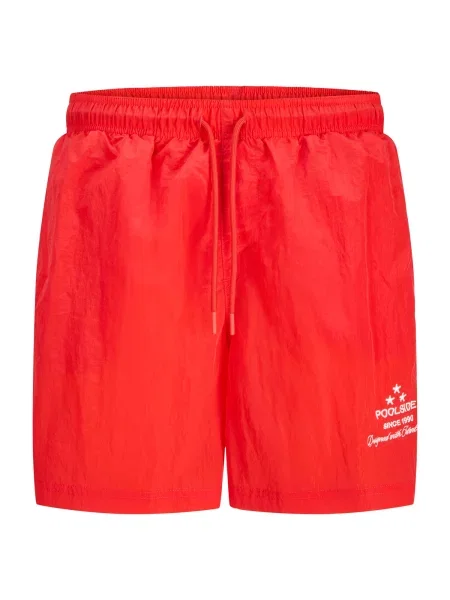 JACK & JONES Șorturi de baie JPSTKAUAI ELECTRIC roși aprins alb