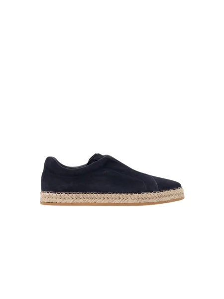 Espadryle Scarosso zamszowe niebieskie