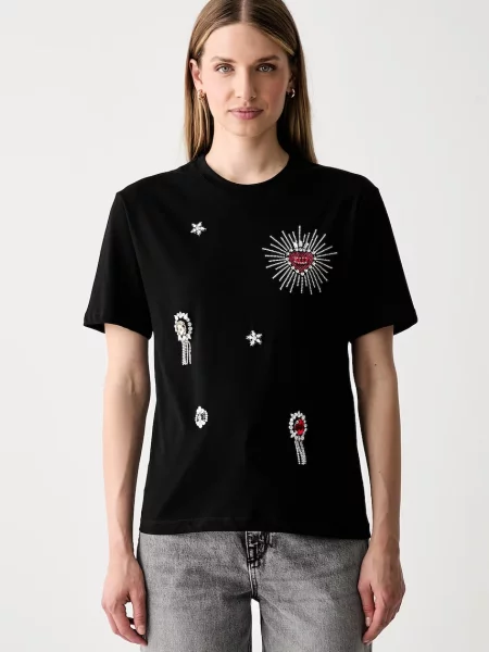 Liu Jo tricou pentru femei din negru