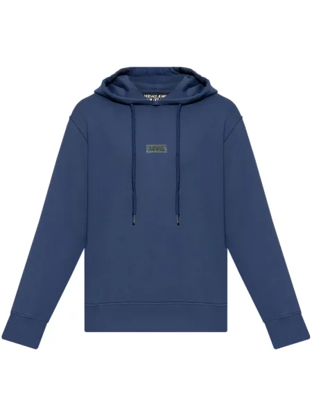 Hanorac cu glugă Versace Jeans Couture albastru