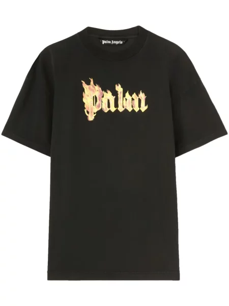 Tricou Palm Angels cu imagine negru