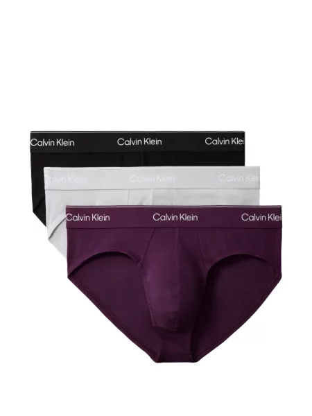 Chiloți multipac Calvin Klein cu autograf violet