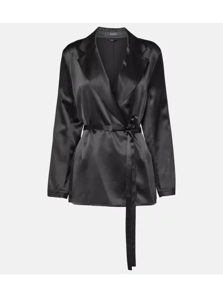 Geacă Joseph din satin negru