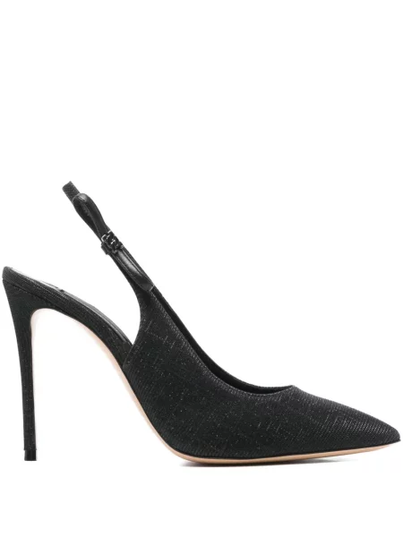 Pantofi cu toc Casadei slingback negru