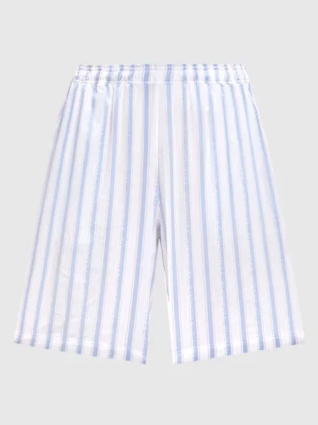 Шорти в смужку з візерунком логотипа Vetements білі