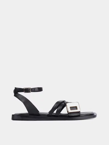 Шкіряні Сандалії Attizzare чорний
