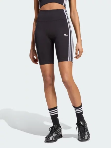 Adidas Pantaloni scurți ciclism Essentials 3 Stripes Seamless Shorts 5 Inch negru