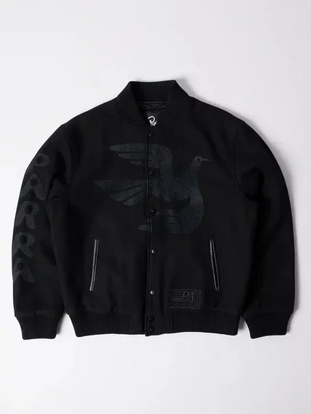 By Parra kurtka bomber z wełną Not movie quality varsity przejściowa czarny