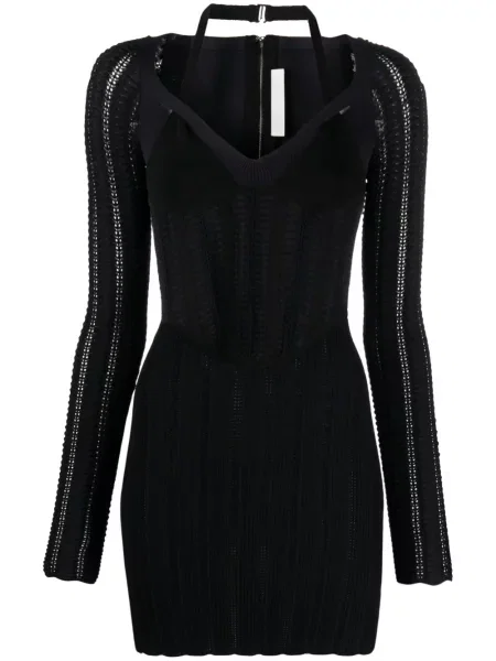 Rochie Dion Lee tricotate negru
