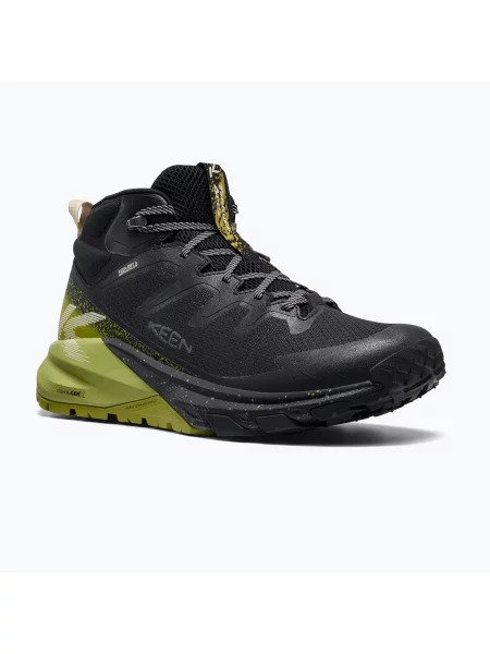 Încălțăminte de trekking pentru bărbați KEEN Targhee Apex Mid Wp black/golden cypress negru
