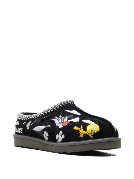 Papuci de casă Ugg cu broderie negru